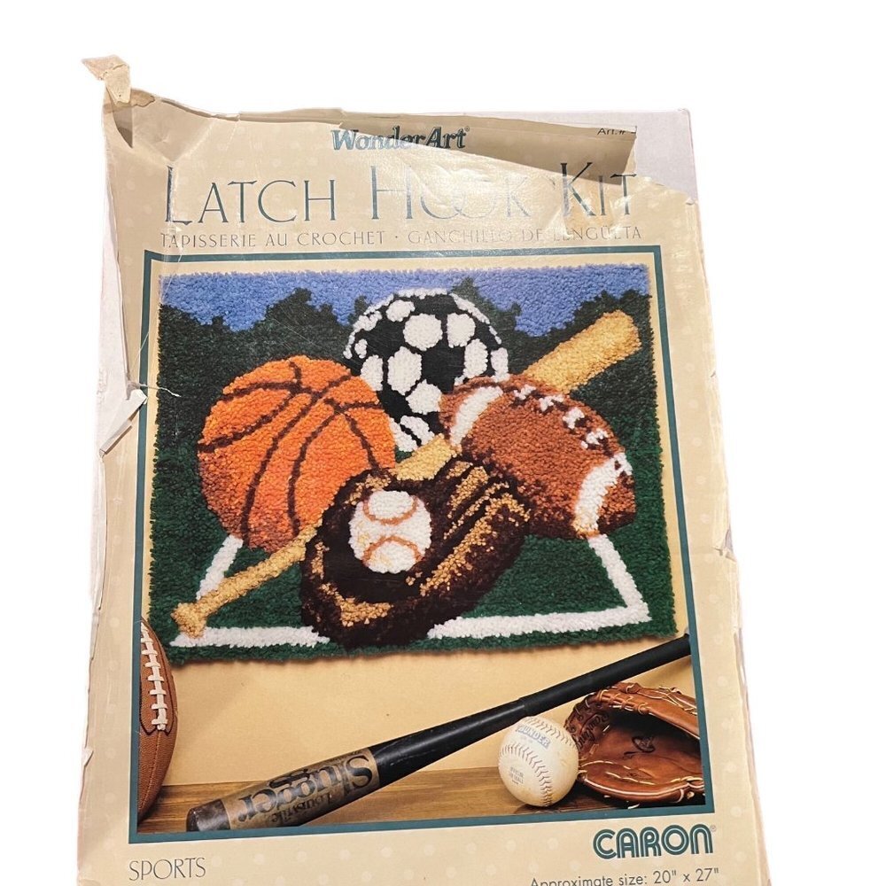 Caron WonderArt Sports Latch Hook Kit
